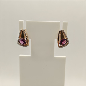 Серьги 02-1-610-12 (Au 585)