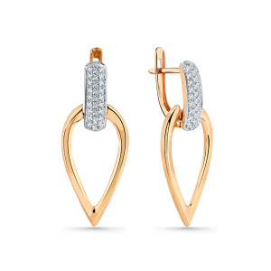 Серьги 002-0904-0001-011 (Au 585)