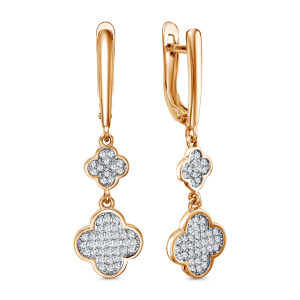 Серьги 122701 (Au 585)