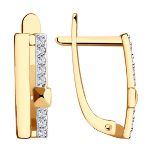 Серьги 029224 (Au 585)