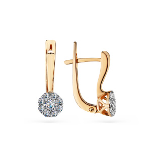 Серьги 002-0089-0001-011 (Au 585)