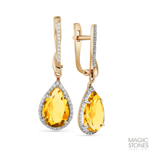 Серьги 02-2-335-1001-011 (Au 585)