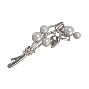 Брошь 1029124-01150-2S (Ag 925)