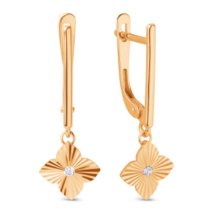 Серьги 023902-1110 (Au 585)