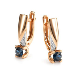 Серьги 26897-102 (Au 585)