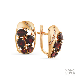 Серьги 02-2-536-0301-011 (Au 585)