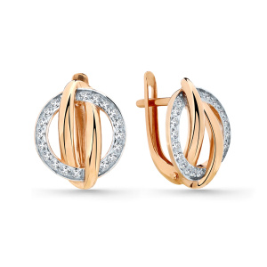 Серьги 002-0853-0001-011 (Au 585)