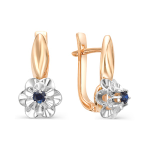 Серьги 2-105-69-02 (Au 585)