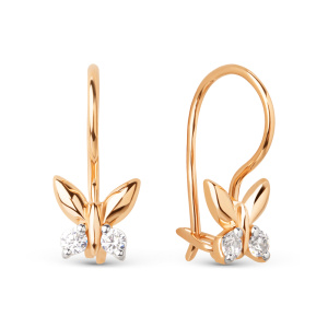 Серьги 022772-1102 (Au 585)