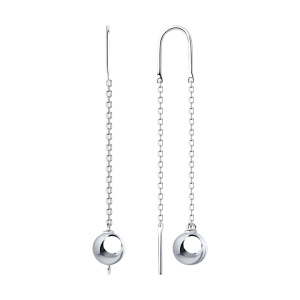 Серьги 94023673 (Ag 925)