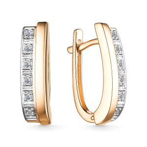 Серьги 25459-100 (Au 585)