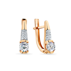 Серьги 002-0864-0001-011 (Au 585)