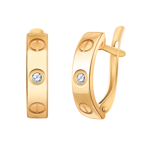 Серьги 21118 (Au 585)