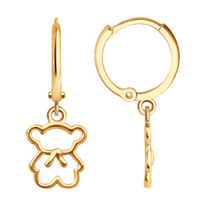 Серьги 0200624 (Au 585)