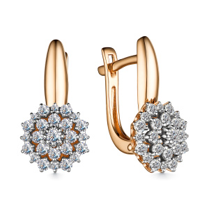 Серьги 25457-100 (Au 585)