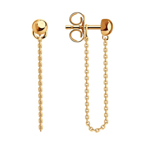 Серьги 029740 (Au 585)