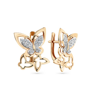 Серьги 002-0688-0001-011 (Au 585)