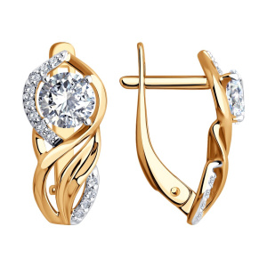 Серьги 027463 (Au 585)