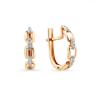 Серьги 002-0814-0001-011 (Au 585)