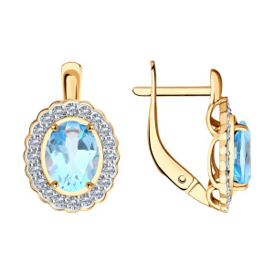 Серьги 728142 (Au 585)