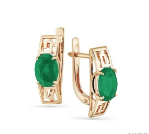 Серьги 02-2-600-0900-010 (Au 585)