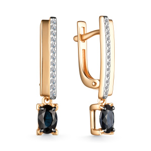 Серьги 25925-102 (Au 585)