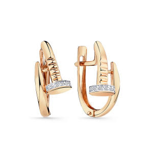 Серьги 002-0769-0001-011 (Au 585)