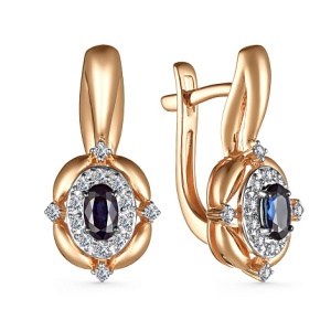 Серьги 25164-102 (Au 585)