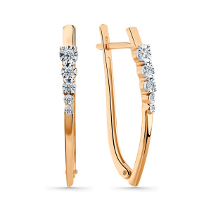 Серьги 2-407611-00-00 (Au 585)