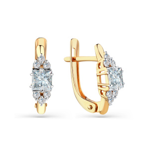 Серьги 002-0410-0001-011 (Au 585)