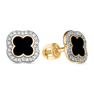 Серьги 122165-5 (Au 585)