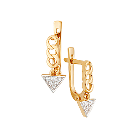 Серьги 22645 (Au 585)