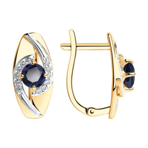 Серьги 725936 (Au 585)