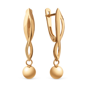 Серьги 029592-1000 (Au 585)