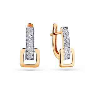 Серьги 002-0677-0001-011 (Au 585)