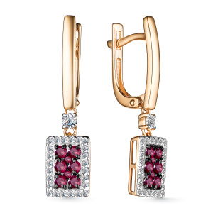 Серьги 25654-103 (Au 585)