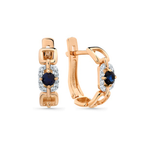 Серьги 2-109058-00-02 (Au 585)