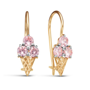 Серьги 129127 (Au 585)