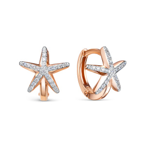 Серьги 120227 (Au 585)