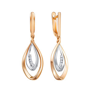 Серьги 1201335 (Au 585)