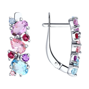 Серьги 92022773 (Ag 925)