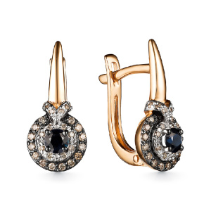 Серьги 24766-102 (Au 585)