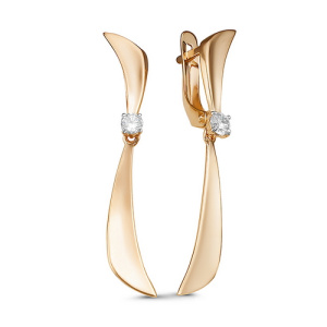 Серьги 128273 (Au 585)