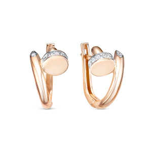 Серьги 120329 (Au 585)