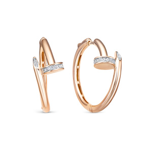 Серьги 120328 (Au 585)