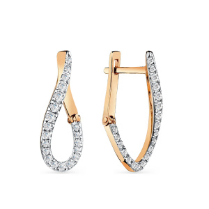 Серьги 002-0666-0001-011 (Au 585)