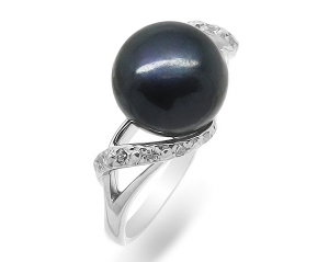 Кольцо км030ч (Ag 925)