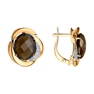 Серьги 724382 (Au 585)