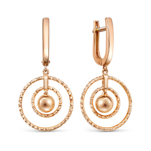 Серьги 120923 (Au 585)