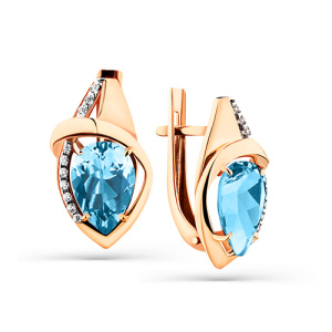 Серьги 02-3-222-1301-011 (Au 585)